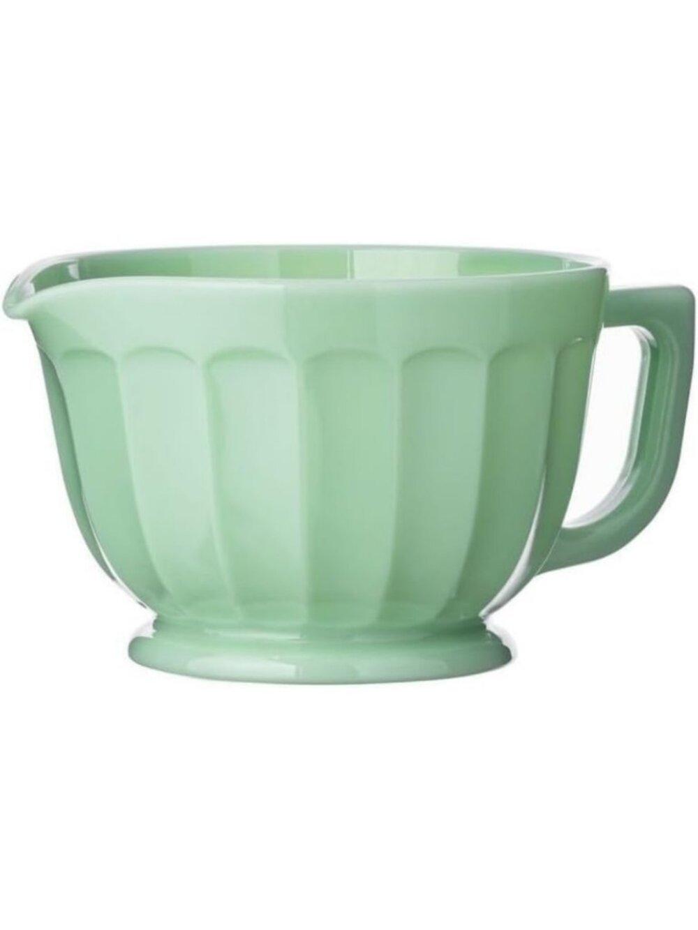Vintage 80oz Jadeite Panel Batter Bowl | Kitchen Essential for Baking & Mixing